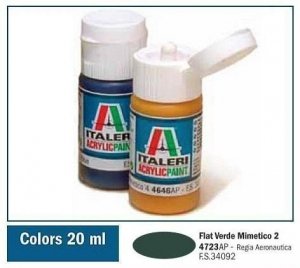 Italeri 4723AP FLAT VERDE MIMETICO 2 20ml 