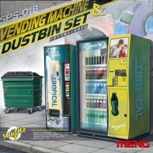Meng SPS-018 VENDING MACHINE DUSTBIN SET (1:35)