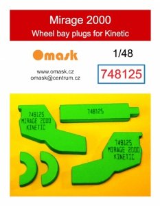 Omask 748125 Mirage 2000 wheel bay foam plugs (for Kinetic) 1/48