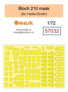 Omask 57032 Bloch 210 mask (for Heller/Smer) 1/72