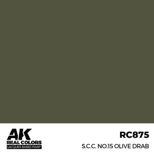 AK Interactive RC875 S.C.C. No.15 Olive Drab 17 ml
