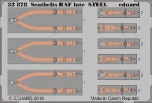 Eduard 32878 Seatbelts RAF late STEEL 1/32 