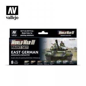 Vallejo 70224 WWIII East German Armour & Infantry 8x17ml