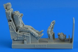 Aerobonus 320138 Modern German Luftwaffe Fighter Pilot with ej. seat for F-104G/S (M.B. GQ-7A ej. seat) for Italeri 1/32