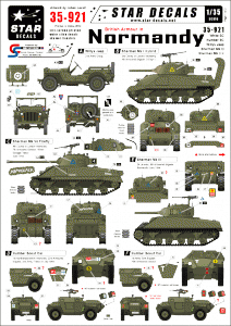 Star Decals 35-921 British armour in Normandy 1/35