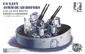 Zimi Model ZM53001S US Navy 40mm Quad Bofors AA gun mount - Limited Edition 1/35