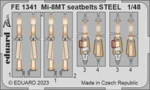 Eduard FE1341 Mi-8MT seatbelts STEEL ZVEZDA 1/48