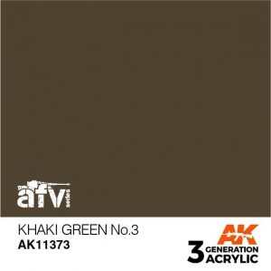 AK Interactive AK11373 Khaki green No.3 17ml