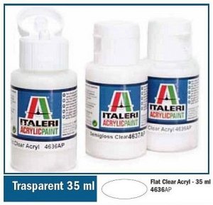 Italeri 4637AP Lakier bezbarwny półmatowy 35ml 