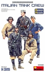 MiniArt 35500 Italian Tank Crew. Resin Heads 1/35
