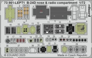 Eduard 73861 B-24D nose & radio compartment AIRFIX 1/72
