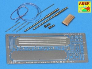 Aber 35L-089 Set of 2 German 2cm L/65 gun barrel for Flak 38 with storage box (1:35)	