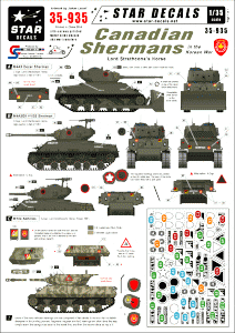 Star Decals 35-935 Canadian Shermans in the Korean War 1/35