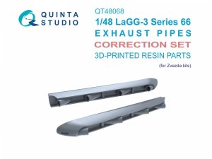 Quinta Studio QT48068 LaGG-3 series 66 Exhaust Pipes (Zvezda) 1/48