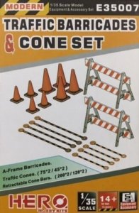 Hero Hobby E35007 Traffic Barricades & Cone Set 1/35