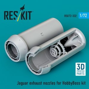 RESKIT RSU72-0332 Jaguar exhaust nozzles for HobbyBoss kit (3D Printed) (1/72)