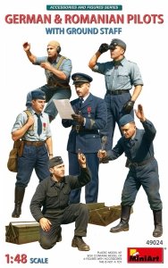 MiniArt 49024 GERMAN & ROMANIAN PILOTS W/GROUND STAFF 1/48