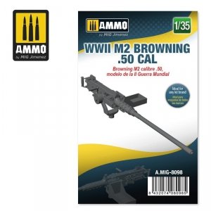 Ammo of Mig 8098 WWII M2 Browning .50 cal 1/35