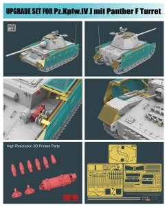 Rye Field Model 2011 Pz.Kpfw.IV J mit Panther F Turret UPGRADE SOLUTION SERIES 1/35