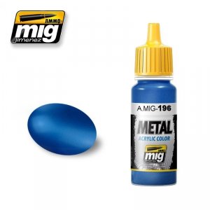 AMMO of Mig Jimenez 0196 WARHEAD METALLIC BLUE 17ml