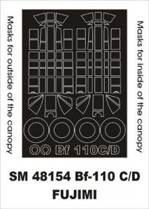 Montex SM48154 Bf-110C FUJIMI