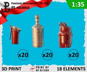 Point of no Return 3524054 Granaty konspiracyjne (filipinka, sidolówka, karbidówka) / Conspiracy Granades 1/35