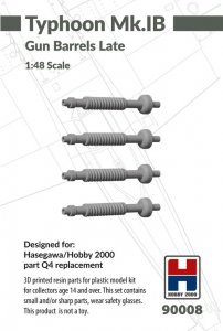 Hobby 2000 90008 Hawker Typhoon Mk. IB - Gun Barrels Late (for Hasegawa and Hobby 2000 Kits) (3D-Printed) 1/48