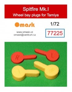Omask 77225 Spitfire Mk.I wheel bay plugs (for Tamiya) 1/72
