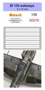 Omask 80076 Bf 109 walkways mask (Oramask 810 foil) 1/35