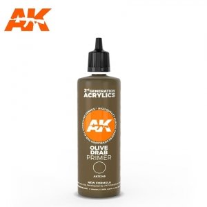 AK Interactive AK11249 OLIVE DRAB SURFACE PRIMER 100ML