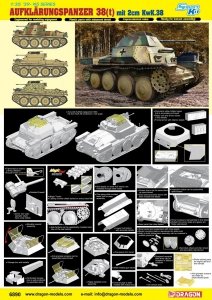 Dragon 6890 Aufklarungspanzer 38(t) mit 2cm Kw.K.38 (1:35)