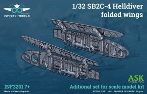 Infinity Models INF3201-07+ SB2C-4 Helldiver folded wings 1/32