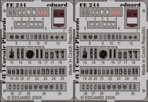 Eduard FE244 F4U-1 placards 1/48