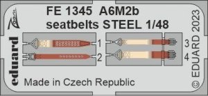 Eduard FE1345 A6M2b seatbelts STEEL ACADEMY 1/48