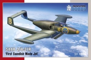 Special Hobby 72480 SAAB J/A-21R First Swedish Made Jet 1/72