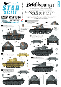 Star Decals 72-A1004 Befehlspanzer # 2 1/72