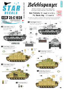 Star Decals 35-C1038 Befehlspanzer # 3 1/35