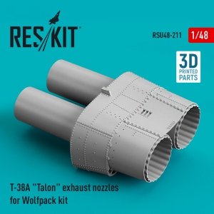 RESKIT RSU48-0211 T-38A TALON EXHAUST NOZZLES FOR WOLFPACK KIT (3D PRINTED) 1/48