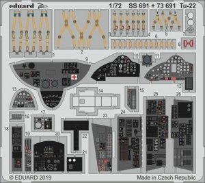 Eduard 73691 Tu-22 interior 1/72 TRUMPETER