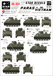 Star Decals 35-931 US Paras in Vietnam 1/35