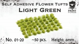 Paint Forge PFFL2601  Light Green Flowers 6mm