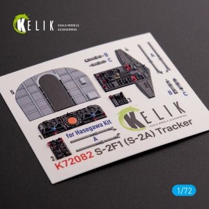 KELIK K72082 S-2A Tracker interior 3D decals for Hasegawa kit 1/72
