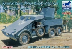 Bronco CB35132 Armored Krupp Protze KFZ.69 with 3.7cm Pak 36 (late version) 1/35