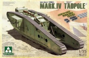 Takom 2015 WWI HEAVY TANK w/REAR MORTAR MARK IV Male Tadpole (1:35)