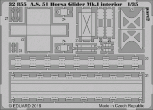 Eduard 32855 A. S. 51 Horsa Glider Mk. I interior 1/35 BRONCO