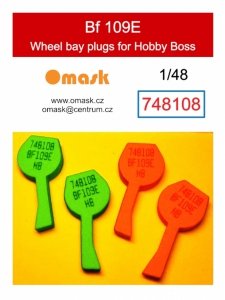 Omask 748108 Bf 109E wheel bay plugs (for Hobby Boss) 1/48