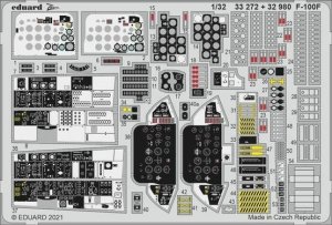 Eduard 33272 F-100F for TRUMPETER1 1/32