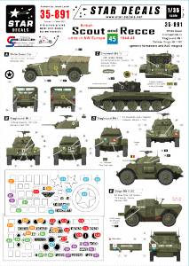 Star Decals 35-891 British Scout and Recce units 1/35