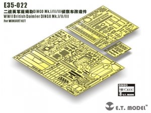 E.T. Model E35-022 WWII British Daimler DINGO Mk.I/II/III (For MINIART KIT) (1:35)