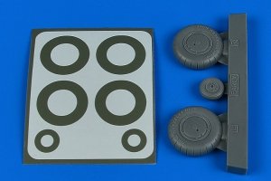Aires 2245 Bf 108 wheels & paint masks - early 1/32 EDUARD